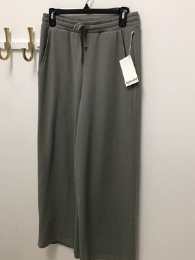Splendid Sage Green Wide-Leg Drawstring Pants